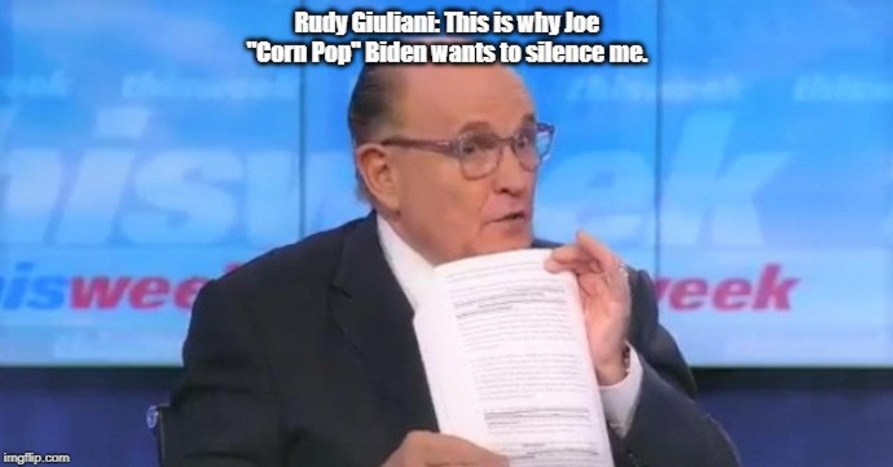 Rudy Giuliani: This is why Joe Biden wants to silence me