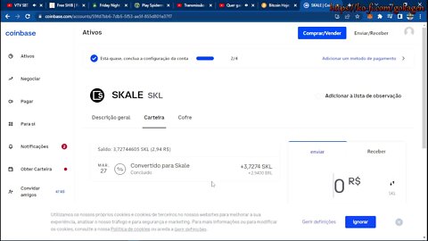 Transmissão ao vivo de Tempo final tabela coinbase 3