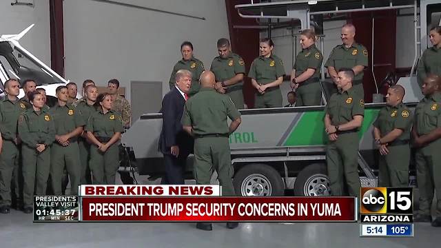 CNN: President Trump's Yuma visit altered due to security concerns