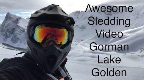 Awesome Sledding Video Gorman Lake Golden B.C.