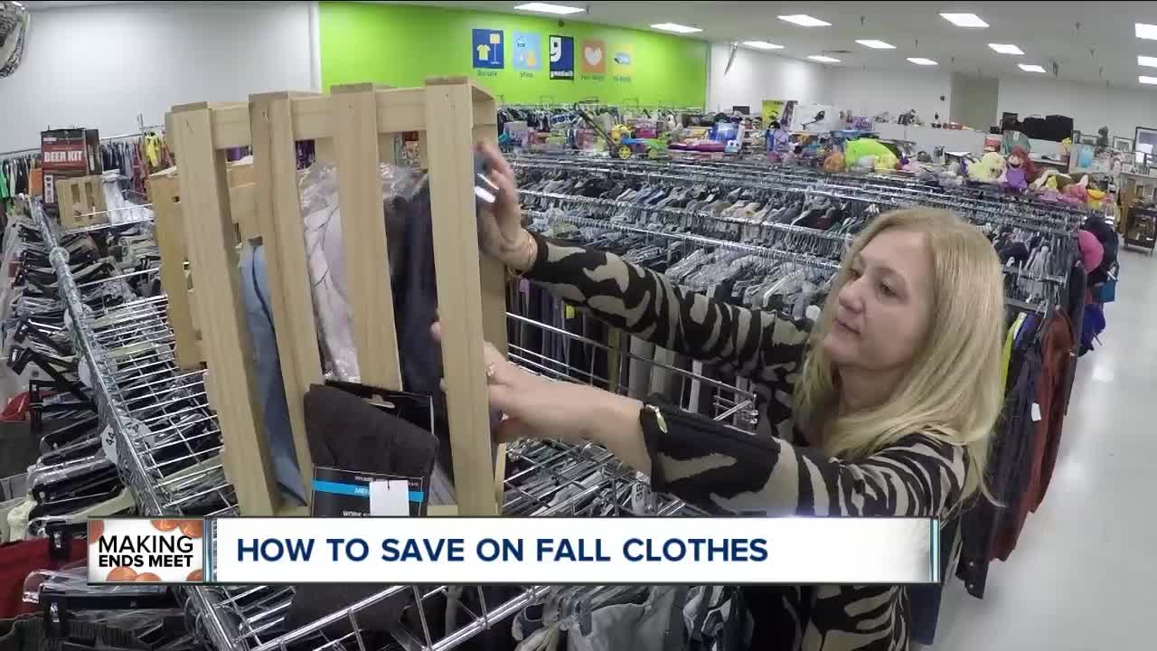 Save on buying fall clothes