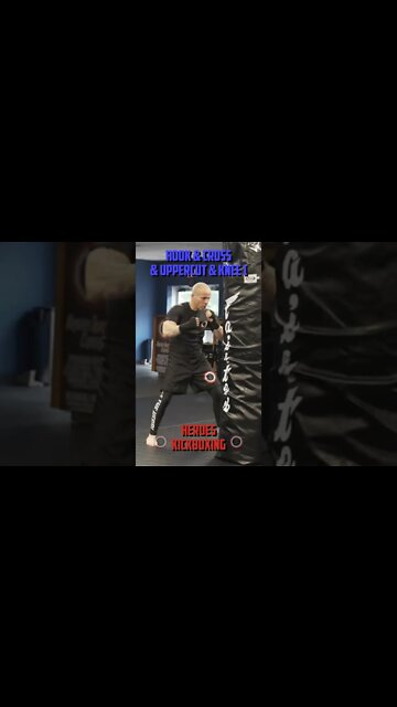 Heroes Training Center | Kickboxing "How To Double Up" Hook & Cross & Uppercut & Knee 1 BH | #Shorts
