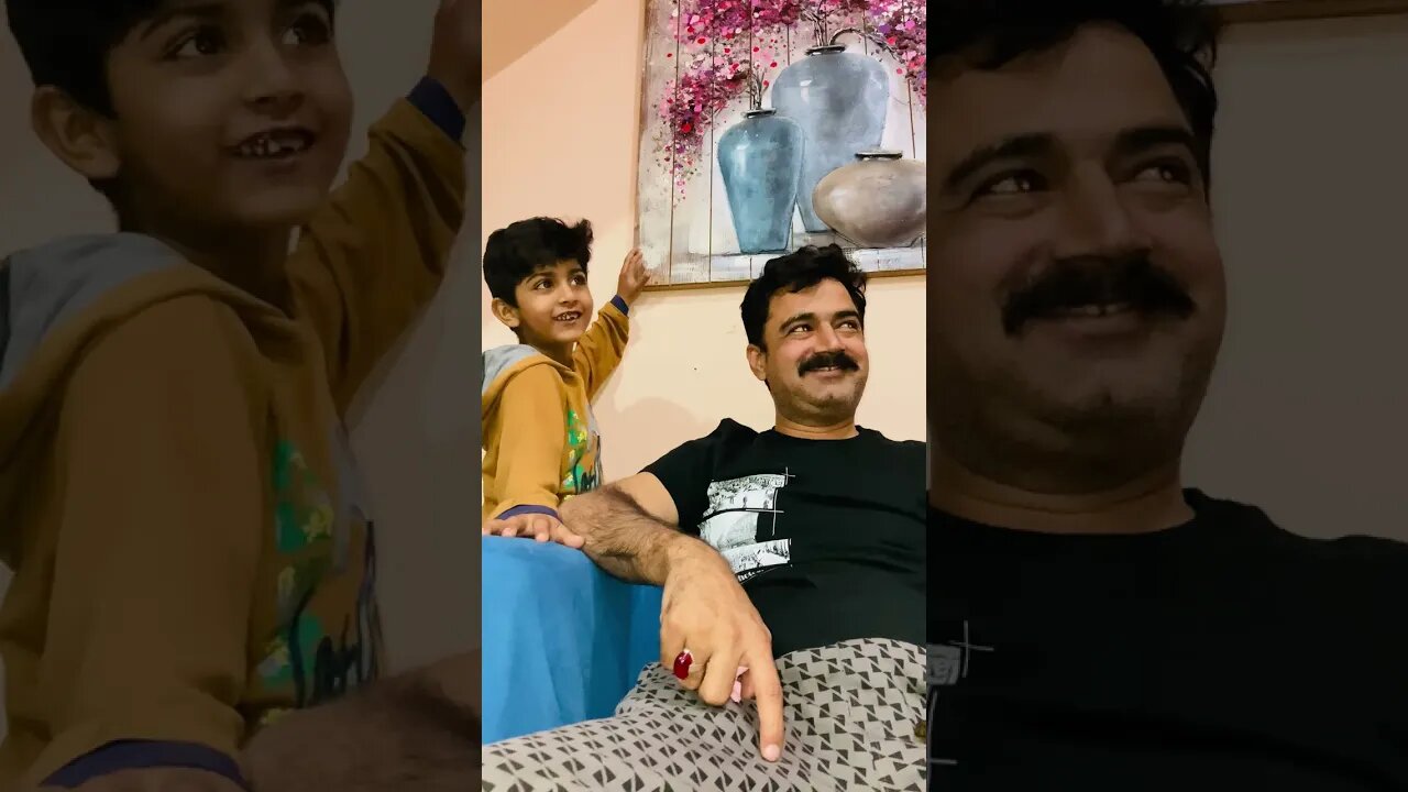 Adorable kid vlog #dad #son Hamza vlog at Multan