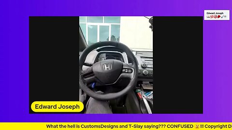 What the hell is CustomsDesigns and T-Slay saying??? CONFUSED 😕!!!