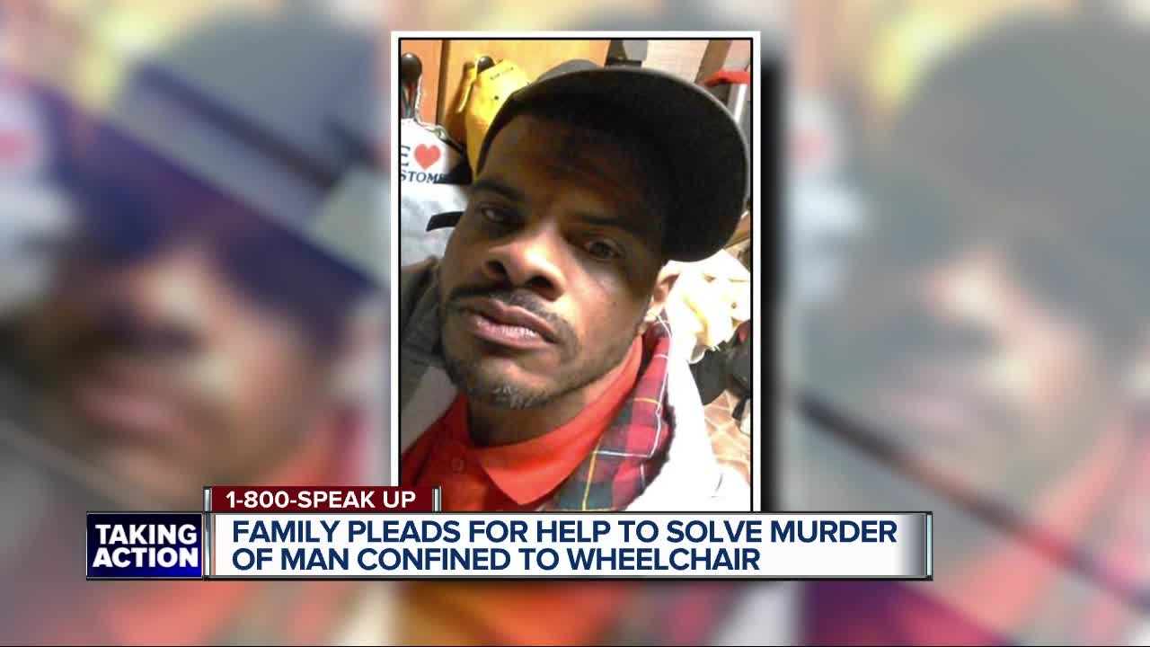 Family plead for help to solve murder of man confined to wheelchair.