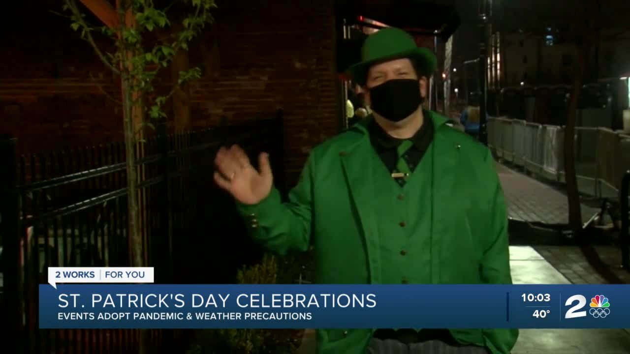 St. Patrick's Day events adopt pandemic, weather precautions