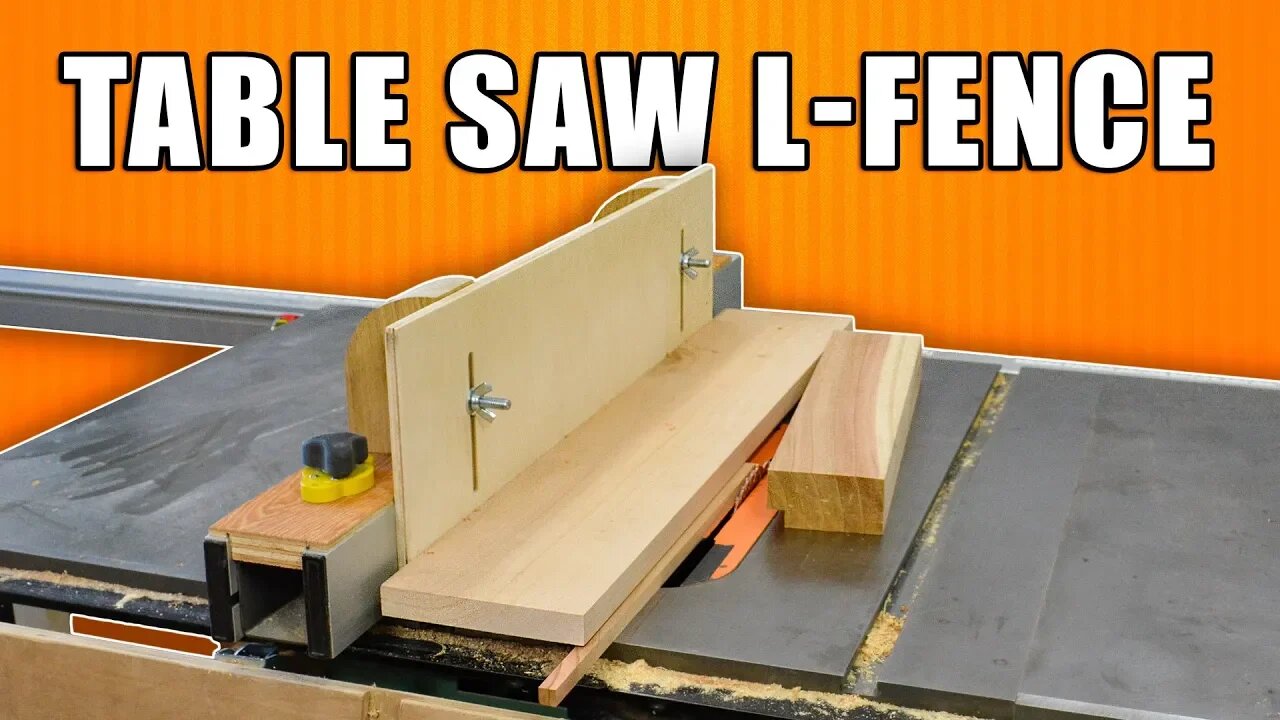 Table Saw L-Fence / DIY Table Saw Jig