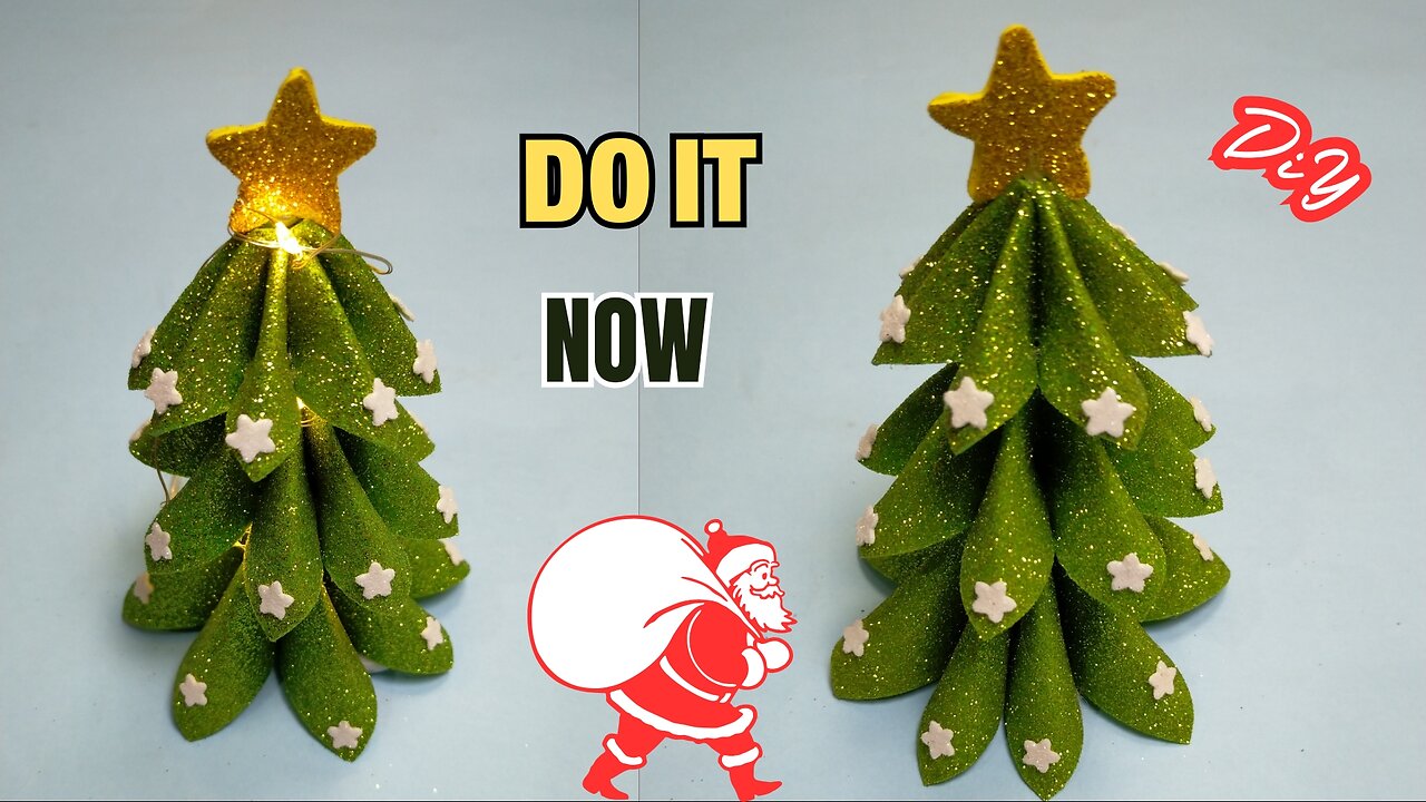 Superb Christmas Tree Making Idea - Easy Way to Make It - DIY Amazing Christmas Decor