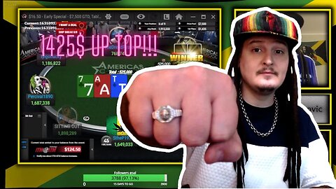 Final table early special with 1425$ up top!!!