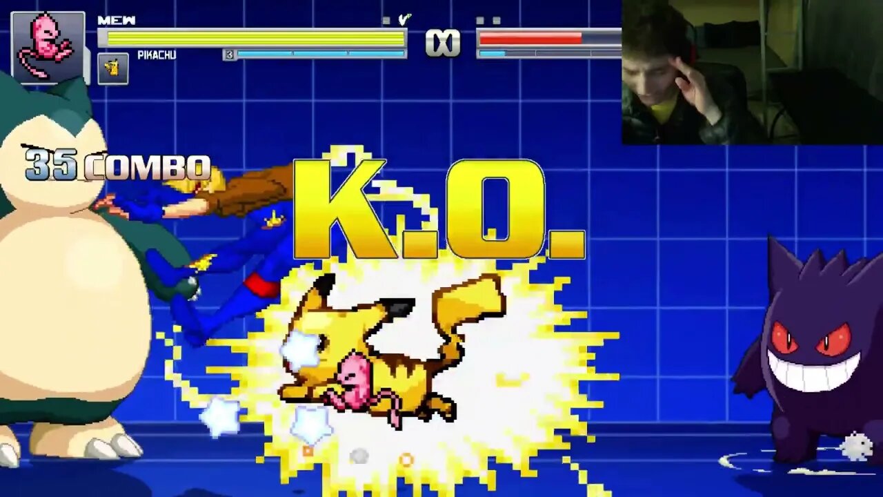 Pokemon Characters (Pikachu, Gengar, Snorlax, And Mew) VS Dazzler In An Epic Battle In MUGEN