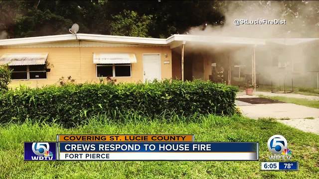 Crews respond to house fire in Fort Pierce