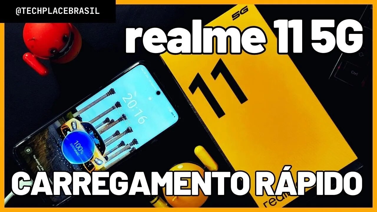 realme 11 5G de 0 a 100% - 5.000 mAh com 67W