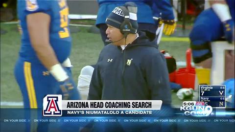 Navy's Niumatalolo in consideration for Arizona football job