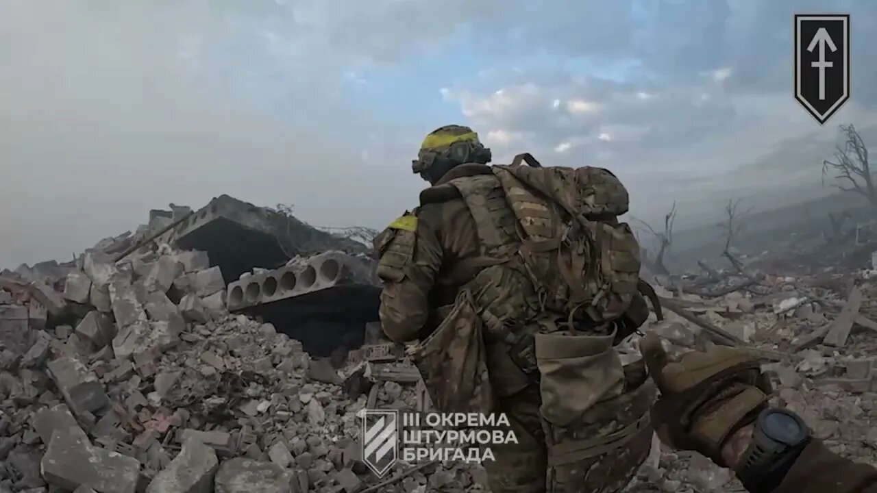Footage of the battles for Andriivka near Bakhmut - ZSU