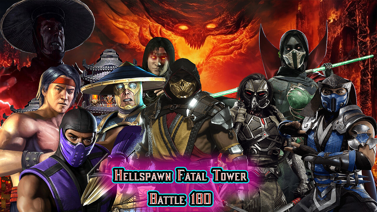 MK Mobile. Hellspawn Fatal Tower - Battle 180