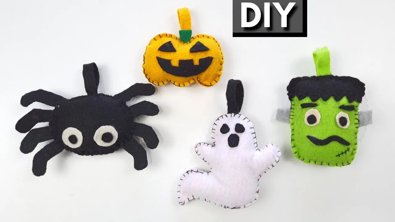 DIY - How to Make Amazing Felt Souvenirs for Halloween at Home!