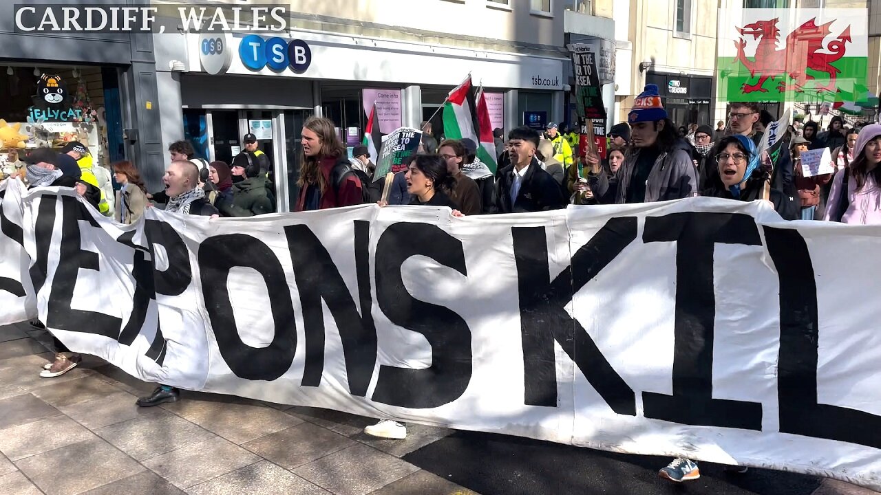 March for justice and peace in Palestine, Cardiff Wales