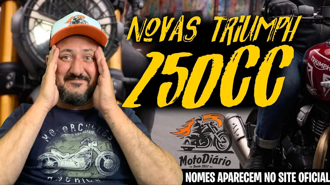 Agora LASCOU: 2 NOVAS TRIUMPH 250cc, 30cv, aparecem no SITE OFICIAL