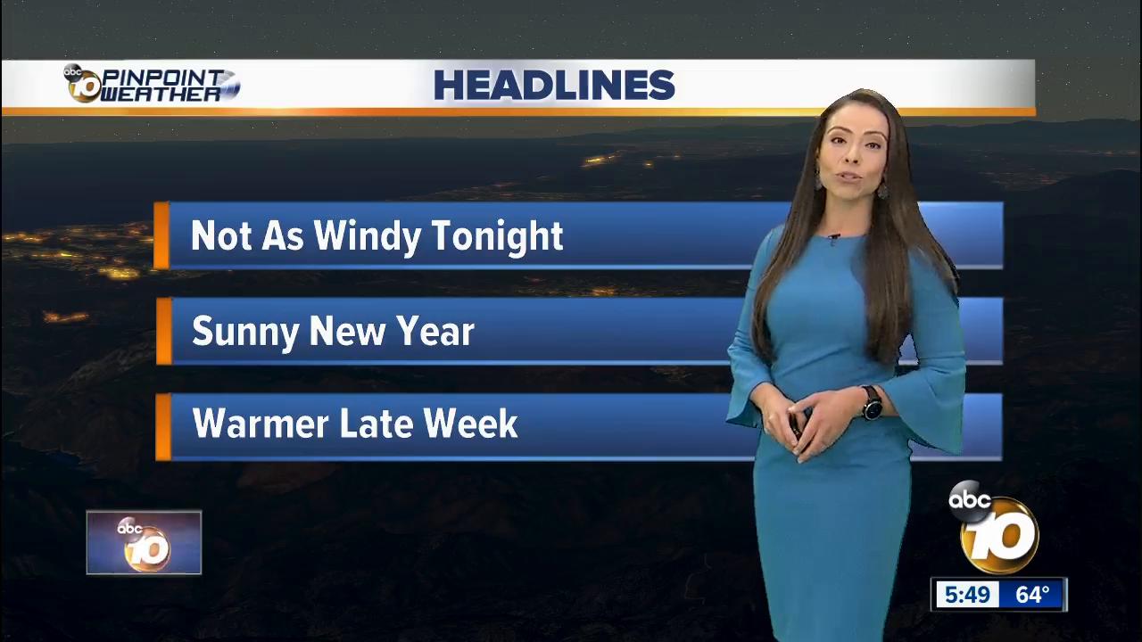 10News Pinpoint Weather with Meteorologist Angelica Campos