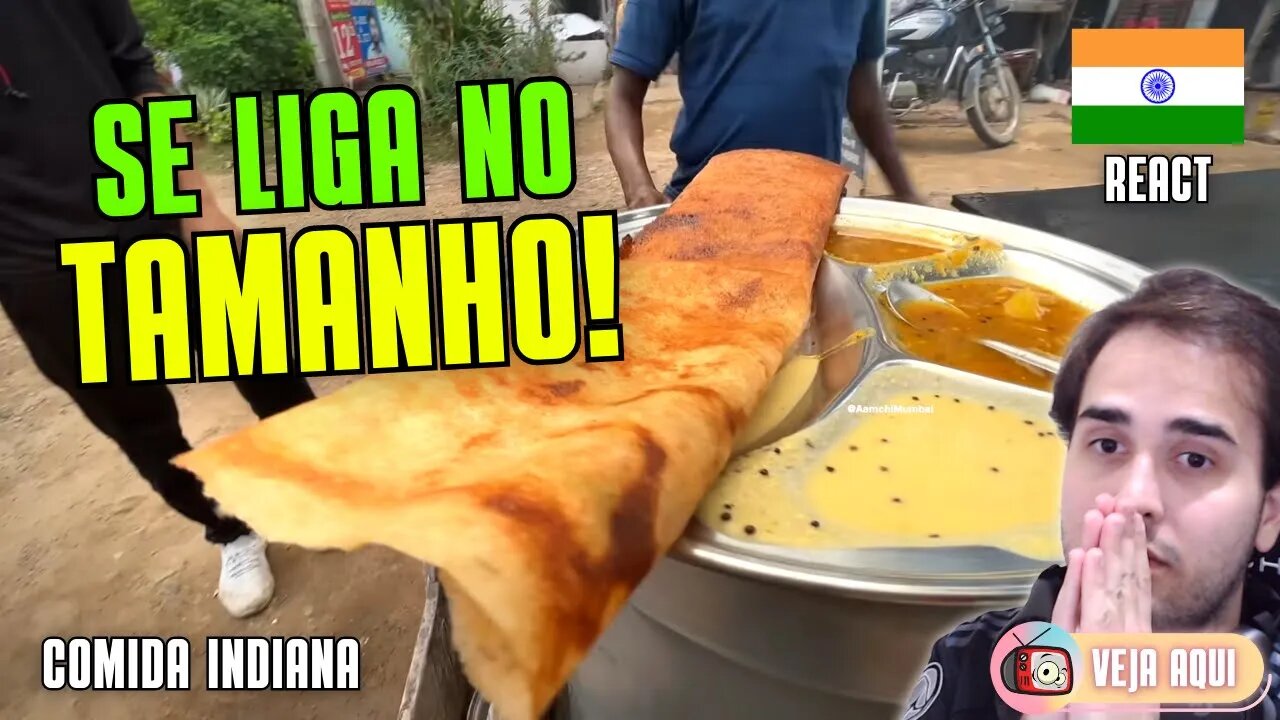 VOCÊ NÃO VAI ACREDITAR AONDE ISSO É PREPARADO! Reagindo a COMIDAS DE RUA INDIANAS | Veja Aqui Reacts