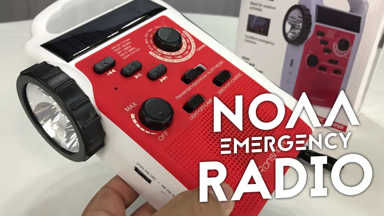 NOAA Weather Alert Solar Hand Crank Emergency Radio by iRonsnow Review