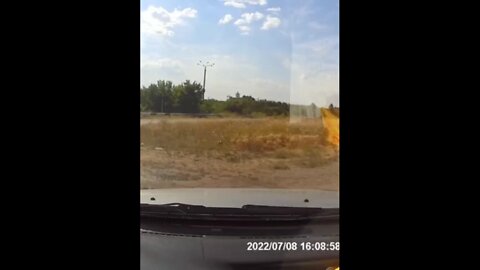 Civilian vehicles came under fire from Ukrainian forces on a road in Donetsk