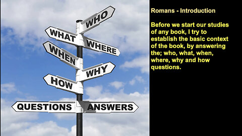 019 Romans -Introduction