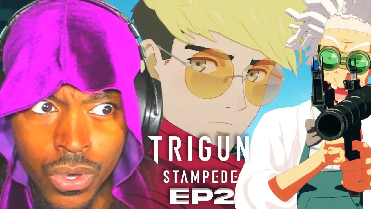 FIRST TIME WATCHING!! VASH VS NEBRASKA!! | TRIGUN STAMPEDE EPISODE 2 REACTION