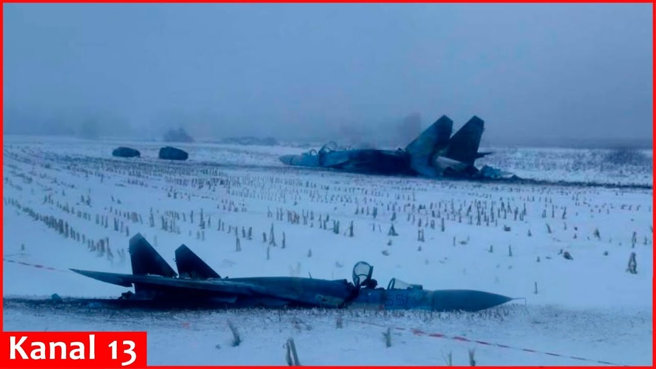 Ukrainian troops destroy 2 Russian Su-27, 1 Su-30 military aircraft in Crimea with "Storm Shadow"