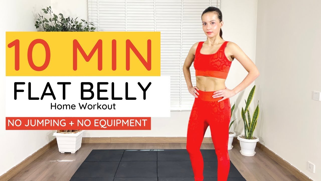 10 Minute Belly Home Workout (No Jumping + No Equipment)