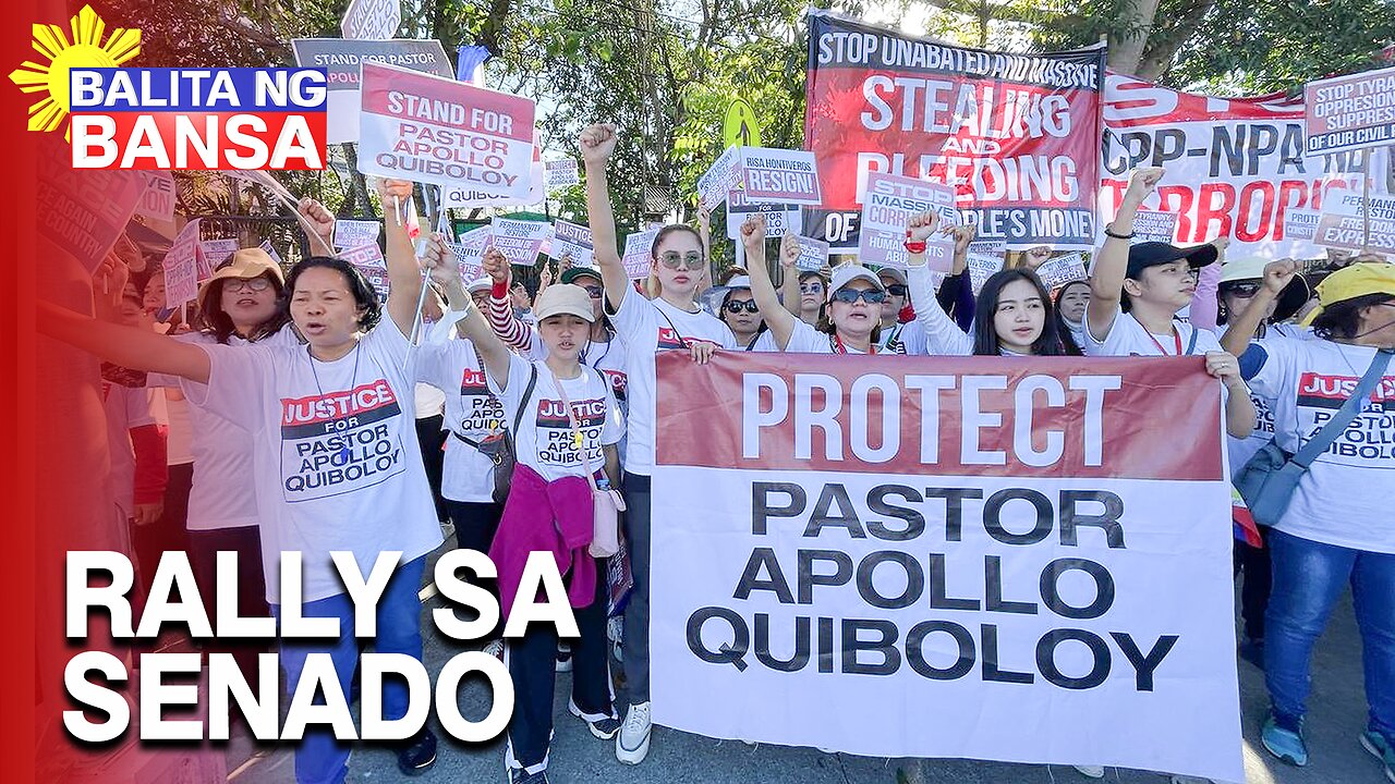 Mga supporters ni Pastor Quiboloy, pinagbibitiw si Sen. Risa Hontiveros