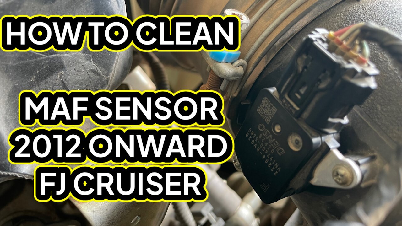 Cleaning a MAF sensor of FJ cruiser 2012 onward