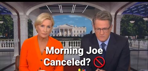 Morning Joe Was Canceled On Monday By MSNBC Over Trump