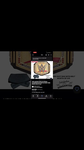 I Bought The Brand New WWE Undisputed Universal Title From Ebay!?! #shorts