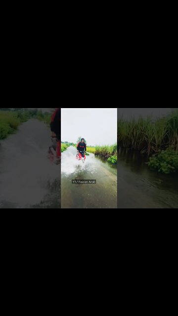 khatarnak barish up #barish #mansoon #bike #job