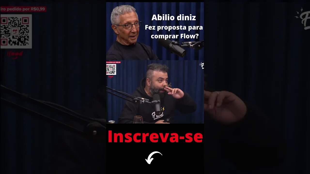 Abilio diniz fez proposta de comprar o Flow podcast ? #shorts