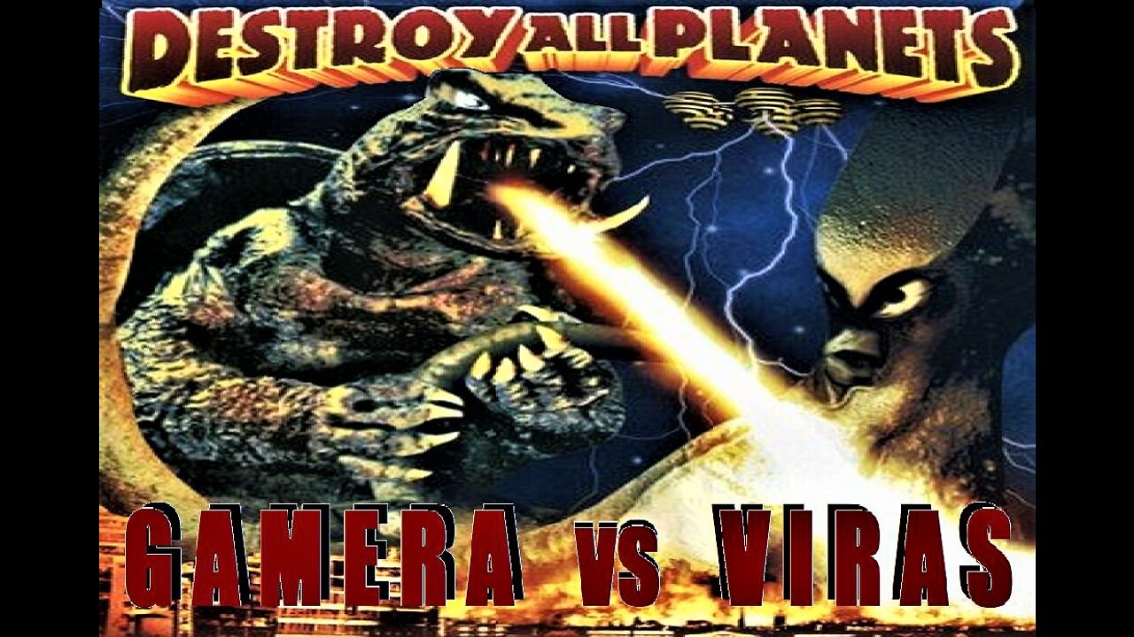 GAMERA VS VIRAS 1968 (DESTROY ALL PLANETS) Giant Gamera vs Alien Squid Beast Viras TRAILER & Movie in HD & W/S