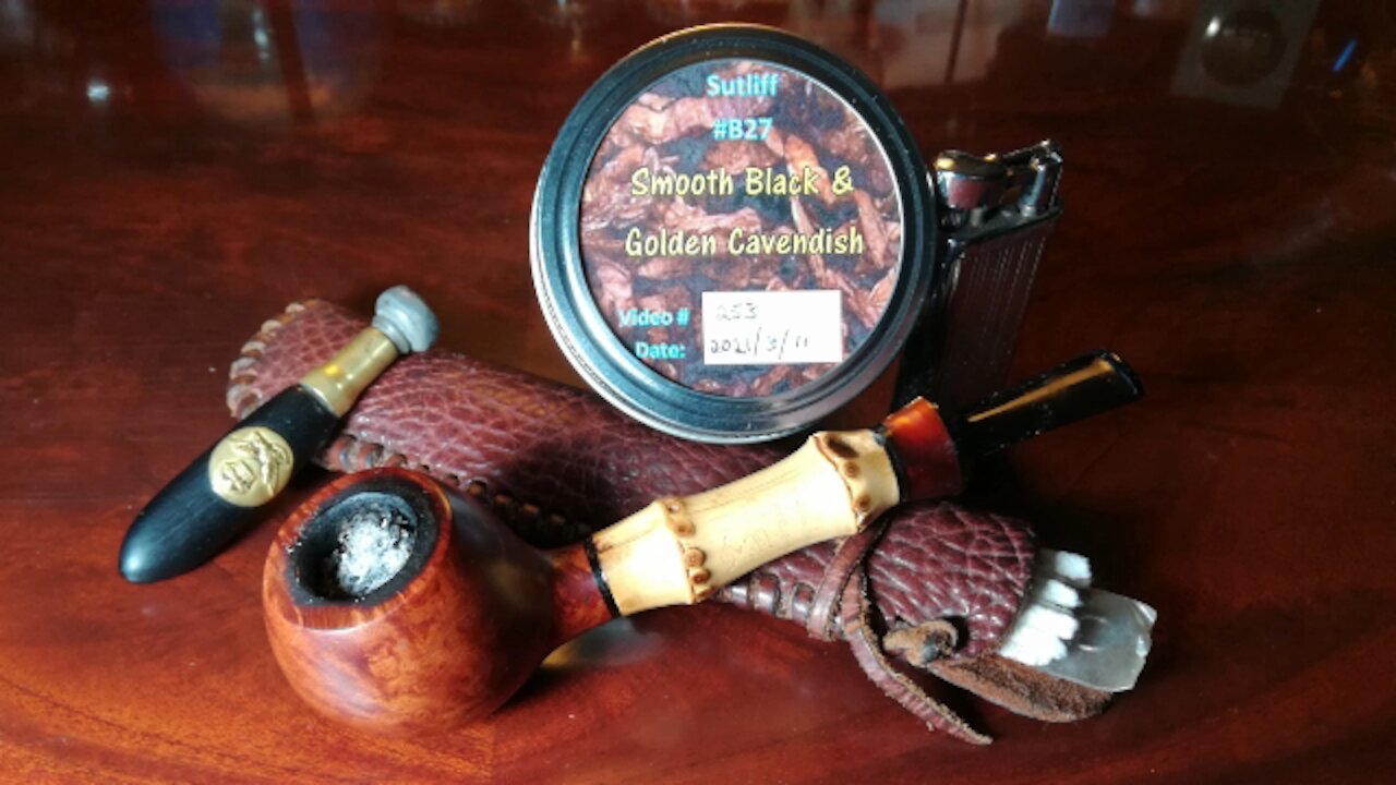 253 Sutliff - Smooth Black & Golden Cavendish #B27 - To Smoke Every Blend - Pipe Tobacco Adventure