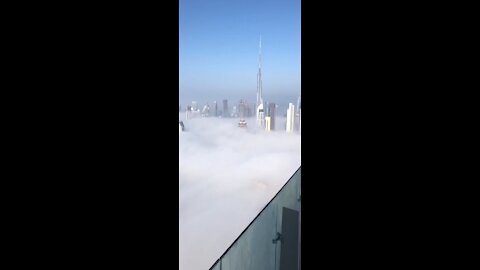 dubai in clouds