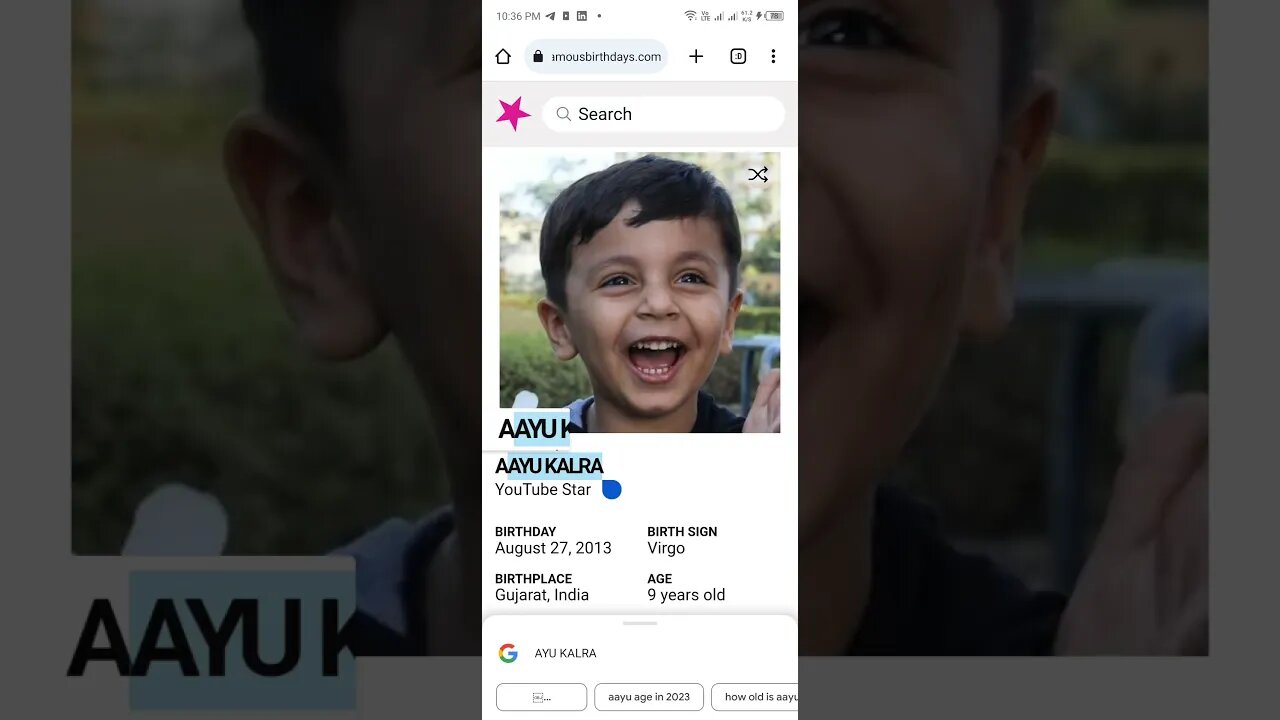 HAPPY 9 BIRTHDAY AAYU KALRA