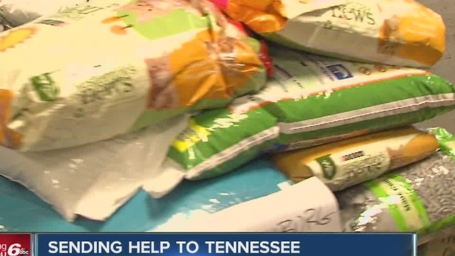 Indianapolis humane shelter giving supplies to help after Tenn. fires