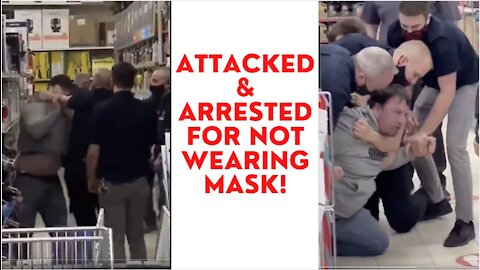 Canadian Tire Employees Arrest Man For Not Wearing Mask In Store!