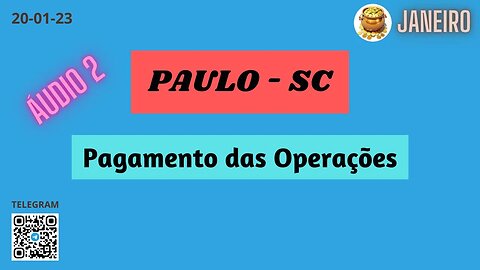 PAULO-SC Pagamento das Operações