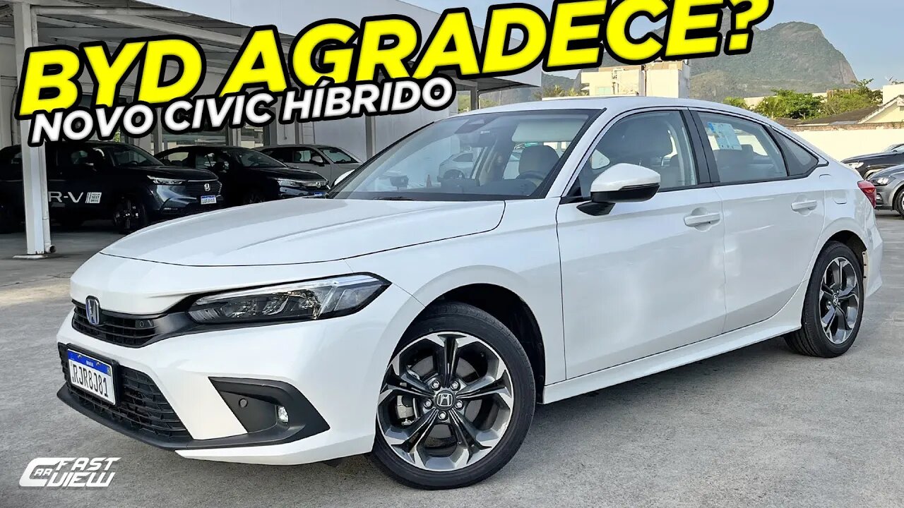 NOVO HONDA CIVIC 2023 COM MOTOR HÍBRIDO VALE A PENA CUSTANDO QUASE UM BYD SEAL ELÉTRICO DE 531 CV?