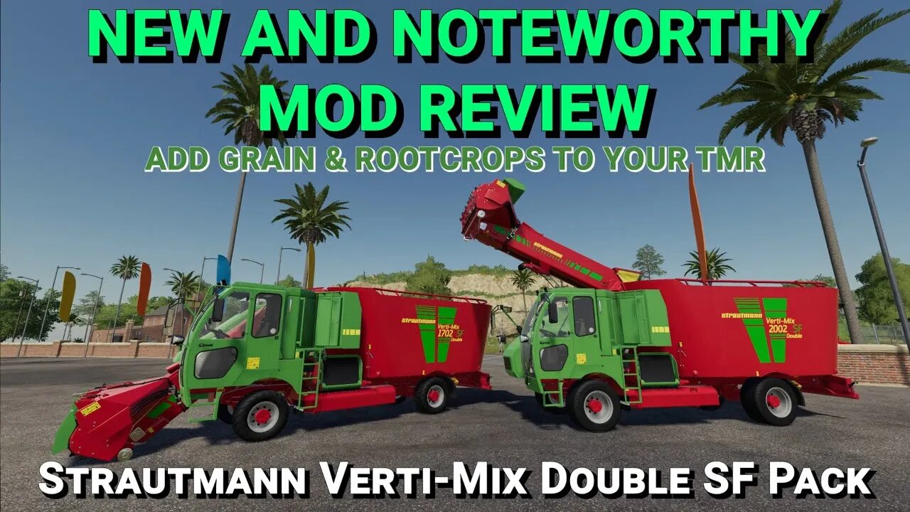 Farming Simulator 19 - New and Noteworthy - Strautmann Verti Mix Double SF Pack