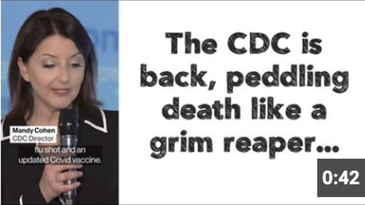 The CDC is back peddling death like a grim reaper...