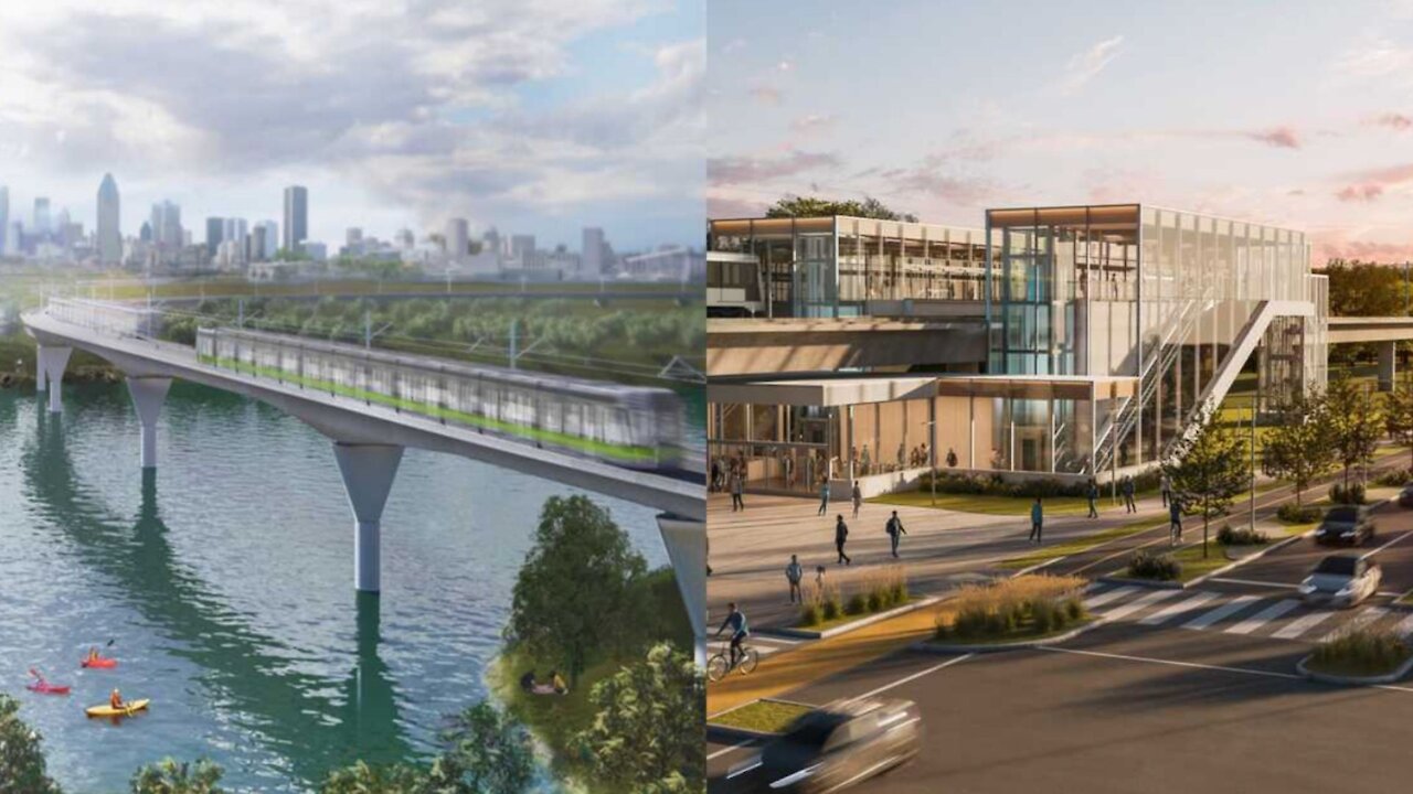 Cette carte montre le futur réseau avec tout le REM et le prolongement du métro à Montréal