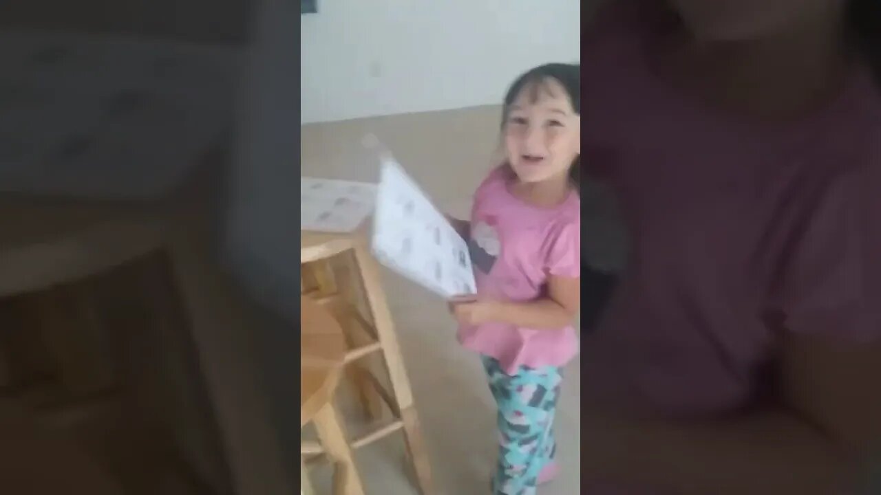 Tasha Practices her ABCs