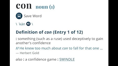 The Con game... NTN