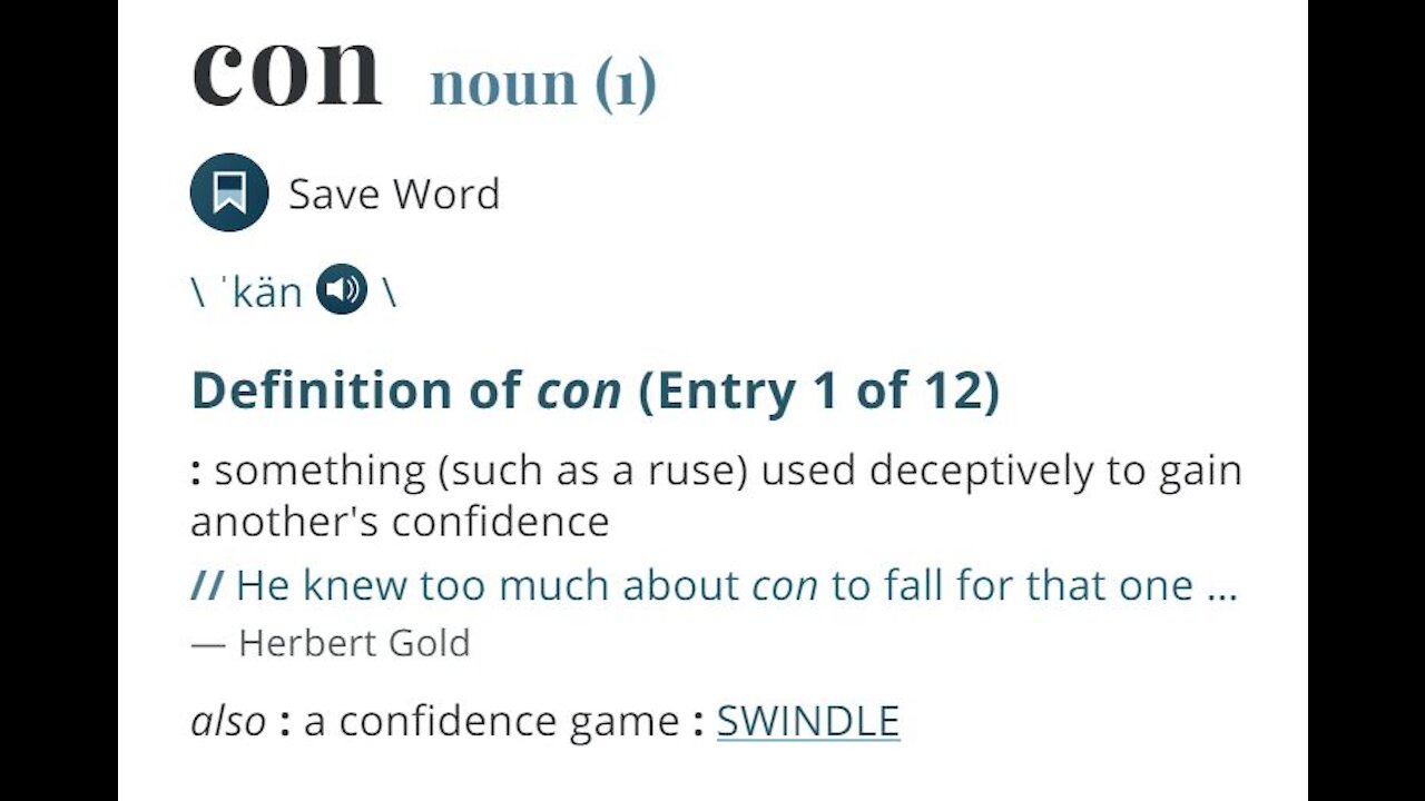 The Con game... NTN